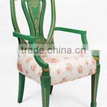 Exquisite Classic Italian Style Royal Blue Office Writing Desk With Golden Trim BF11-08303e photo-6