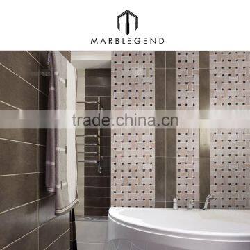 Spanish marble crema marfil mosaic