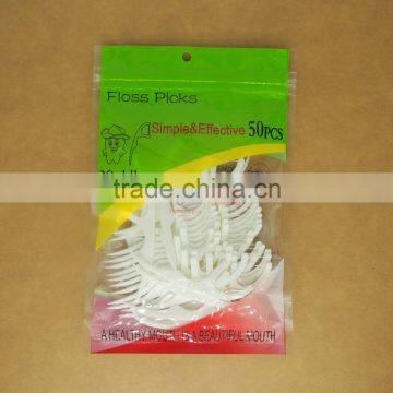 30PK plastic bag packaged dental floss pick