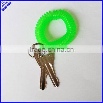 Cheap 5cm Round Plastic Wrist Coil Key Ring photo-2