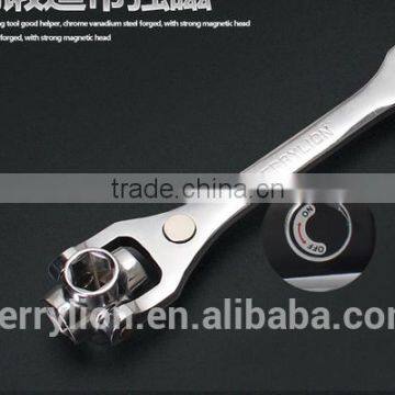 Berrylion Mirror Finished 8 in 1 Socket Wrench Rotate Socket Wrench photo-4