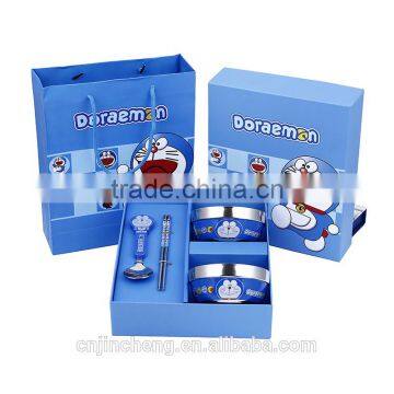 Factory Price Top Quality Hot Sale Cartoon Bowl Chopsticks Spoon Fork Gift Cutlery Set photo-2