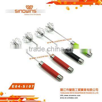 Best price Rotating Stainless Steel Egg whisk