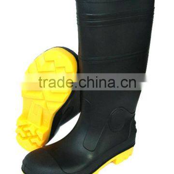 Yellow Steel Toe Steel Midsole Pvc Safety Boots photo-2