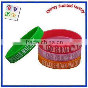 Wholesale Cheap Custom Silicone Bracelet Waterproof Soft Material Silicone Bracelet/wristband/bangle