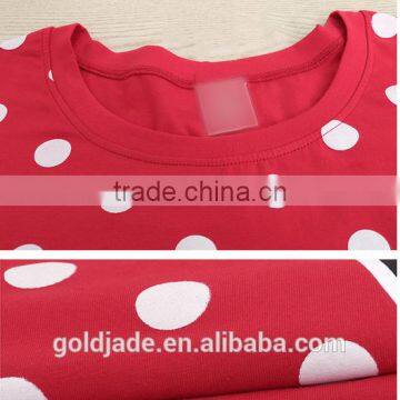 100% Combe Cotton Leisure Homewear,summer Blank Red Homewear,embroidery or Printing Long Homewear photo-3