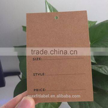 2017 custom high quality private jeans hang tags with competitive price