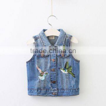 2017 Online shopping fashion boutique apparel kids denim vest