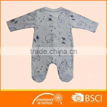 New Fashion Animal Printed Long Sleeved Cotton Baby Clothes Romper photo-2