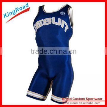 2016 new arrival China Custom Sublimated Sleeveless Wrestling overall/quick dry overall With Cheap Price