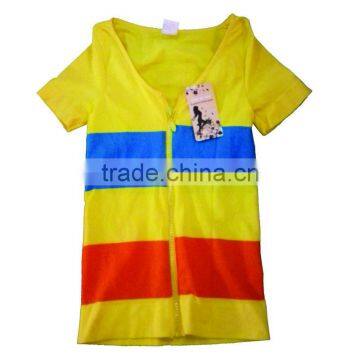 2015 New Style Ladies seamless t-shirt clothes with zipper