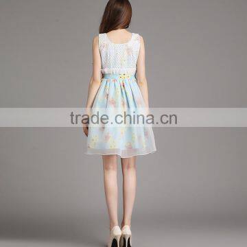 2015 HOYUGO Spring New Organza Soft Fabric Slim Dress photo-3