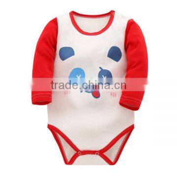 Cartoon Baby Triangle Jersaylong Sleeves Baby Rompers 2017 Wholesale photo-2
