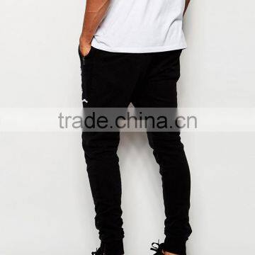 Religion Black Custom Logo Print Palazzo Pants With Zipper Pockets Man photo-4