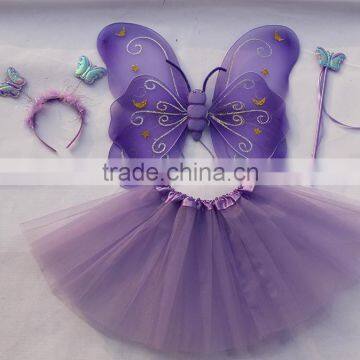 Halloween Dress up Fairy Party Costume Butterfly Wings Cheap Set photo-2