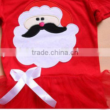 Children Christmas Outifit Santa Claus Baby Clothes Romper Red Booming Chiffon Clothing photo-6