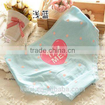 Teen Girls Cotton Colorful Underwear Women Lace Panties High Quality Cotton Underpants E16 photo-2