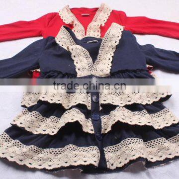 Boutique Baby Girls Top Outfits Fall Long Sleeve Kids 3 Layers Ruffle T-shirt photo-6