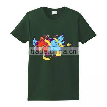 2016 Men Fashion Design Blank Color Bulk Golf 50/50 Polyester Cotton T Shirt photo-3