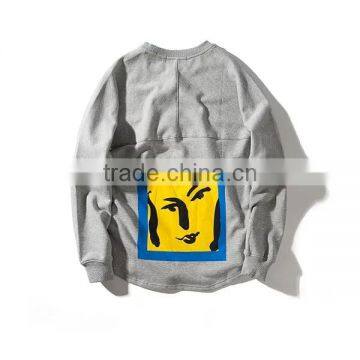 Scary Face Printed 100% Cotton Hoodie Plus Size Custom Hoodie Printing Wholesale Cheap Offer