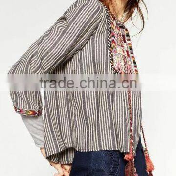 Runwaylover EY1068C Europe Style 2017 Ladies Fashion Embroidery Jacket Coats photo-3