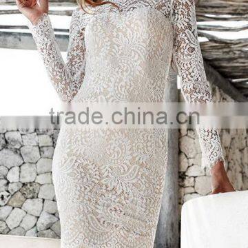 Runwaylover EY2192D Ladies Off-Shoulder Sexy Lace Bandage Dress photo-4