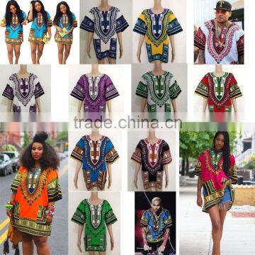 Walson Wholesale Traditional African Print Clothing Dashiki Dress and Shirt photo-6