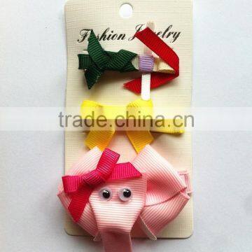 3pcs Girl's Stylish Designer Hair Clip Set, Girl Fancy Hair Clips Set, Hair Clips for Girls photo-3