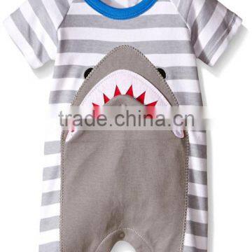 Wholesale Funny 3D Baby Rompers Shark Newborn Baby Clothes Rompers Animals Pattern photo-4