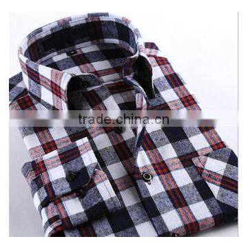 2016 New Long Sleeve Shirt Models European Plaid Man Shirt photo-4