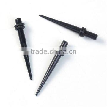 3mm Acrylic Ear Stretcher Expander Tapers Black Ear Taper Expander photo-3