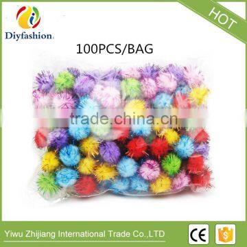 20mm Handmade Art Toys Chenille Stems Bendaroos Christmas Plush Ball Hair Root Diy Children Toys Gifts photo-2