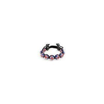 Crystal shamball bead flag jewelry Shamballa Bead Bracelet flag for England NP10071