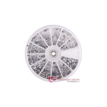 Sell Nail Art 12 Styles Silver Rhinestones Wheel