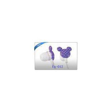 Cute Promotional Radio Fashion In Ear Earphone / Earbuds for girls