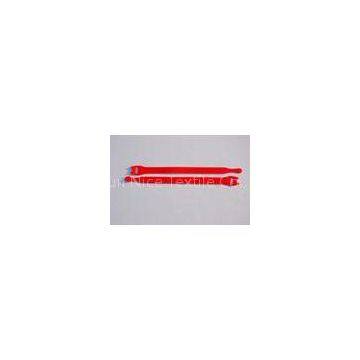 Red Self Adhesive Double Sided Velcro Strap , Industrial Strength Velcro Sheets