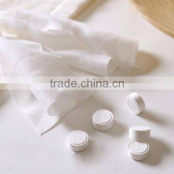 100% cotton nonwoven compress towel for travel compressed towels magic towel