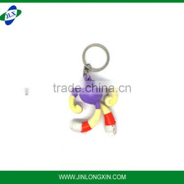 custom plastic figure with key chain