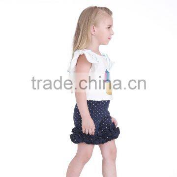 Wholesale Blank Baby Clothes Toddler Summer Pants Girls Icing Ruffle Shorts photo-3