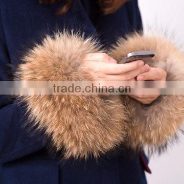 Classic Accessories genuine raccoon fur cuff Detachable Fur Cuff