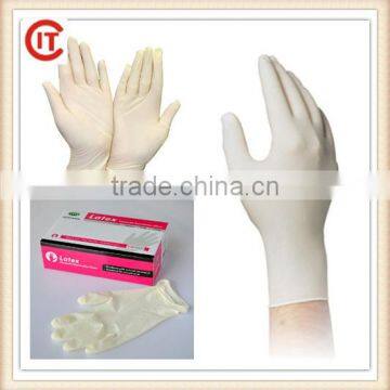 High quality Medical single use latex gloves made in Malaysia