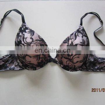 Women sexy seamless printed lace bras