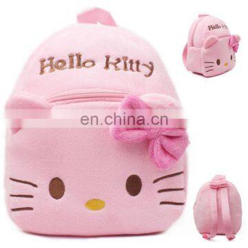 HI CE/ASTM/AZO standard funny school plush cat backpacks