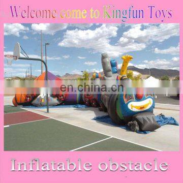 Grimace kids inflatable obstacle tunnel games