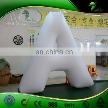 Hongyi Custom White Inflatable Characters "A" And "Latin Capital Letter A/ A Letter Replica Helium Balloon for Promotion photo-3