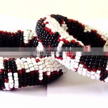 Banjara Bangles+beaded Bangles+glass Beads Bangle+costume Jewelry+belly Dance Bangle+party Wear Bangles+indo Western Bangles photo-4