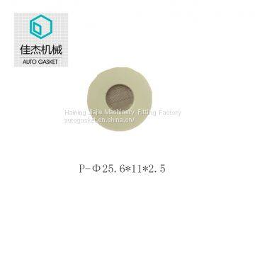 Haining jiajie rubber&plastic wrapping filter mesh gasket on water filter