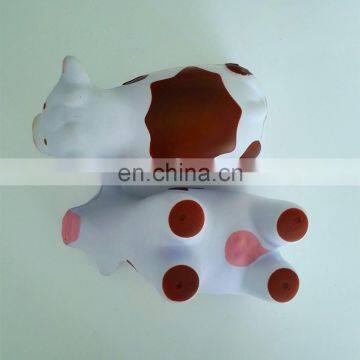 Hot Sale High Quality PU Stress Ball Cow Shape/PU Funny Cow Toy/customed PU Promotional Gift Cow photo-3