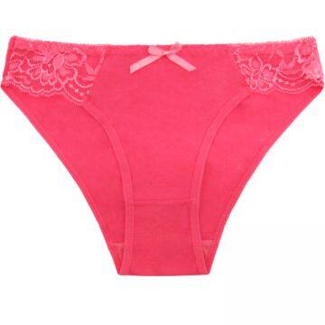 Yun Meng Ni Sexy Underwear Side Sexy Transparent Lace Briefs Soft Breathable Cotton Lady Panty Lingerie photo-5