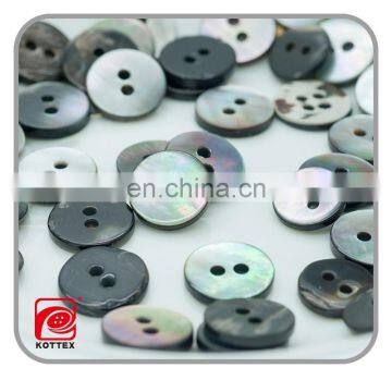 Fancy High Quality Factory Shinny Real Grey Black Shell Button For Shirt, Dresses photo-2